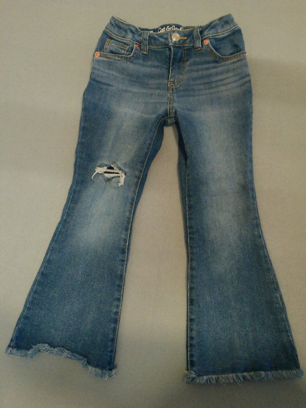 Girls Jeans Cat & Jack Girls Size 5 Flare Stretch Jeans